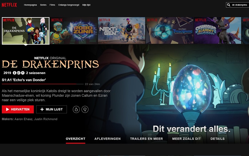 De Drakenprins is ook leuk voor anime fans