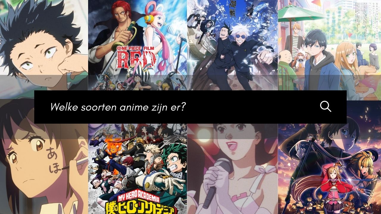 Welke soorten anime zijn er?